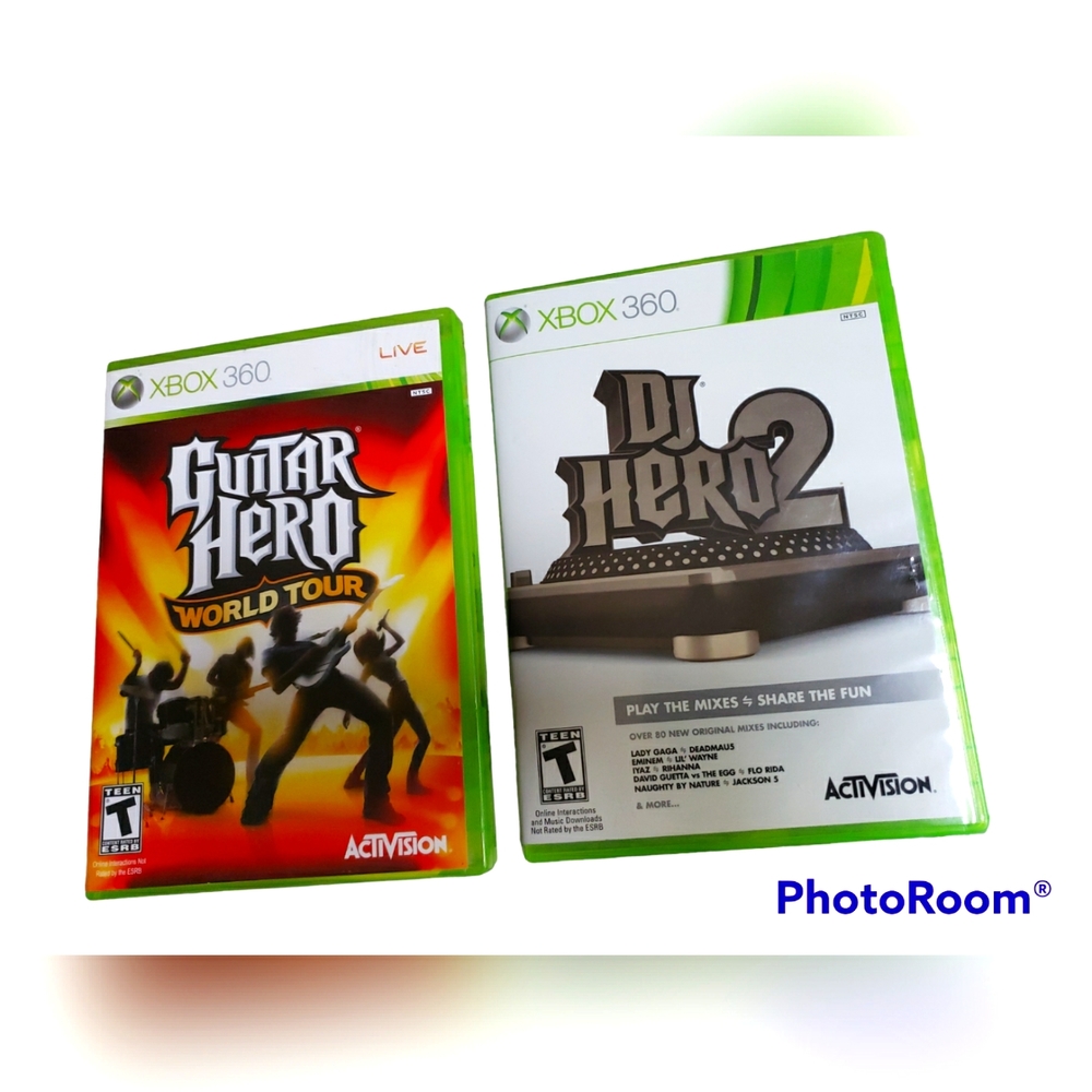 Xbox 360 Guitar Hero  & DJ Hero Bundle